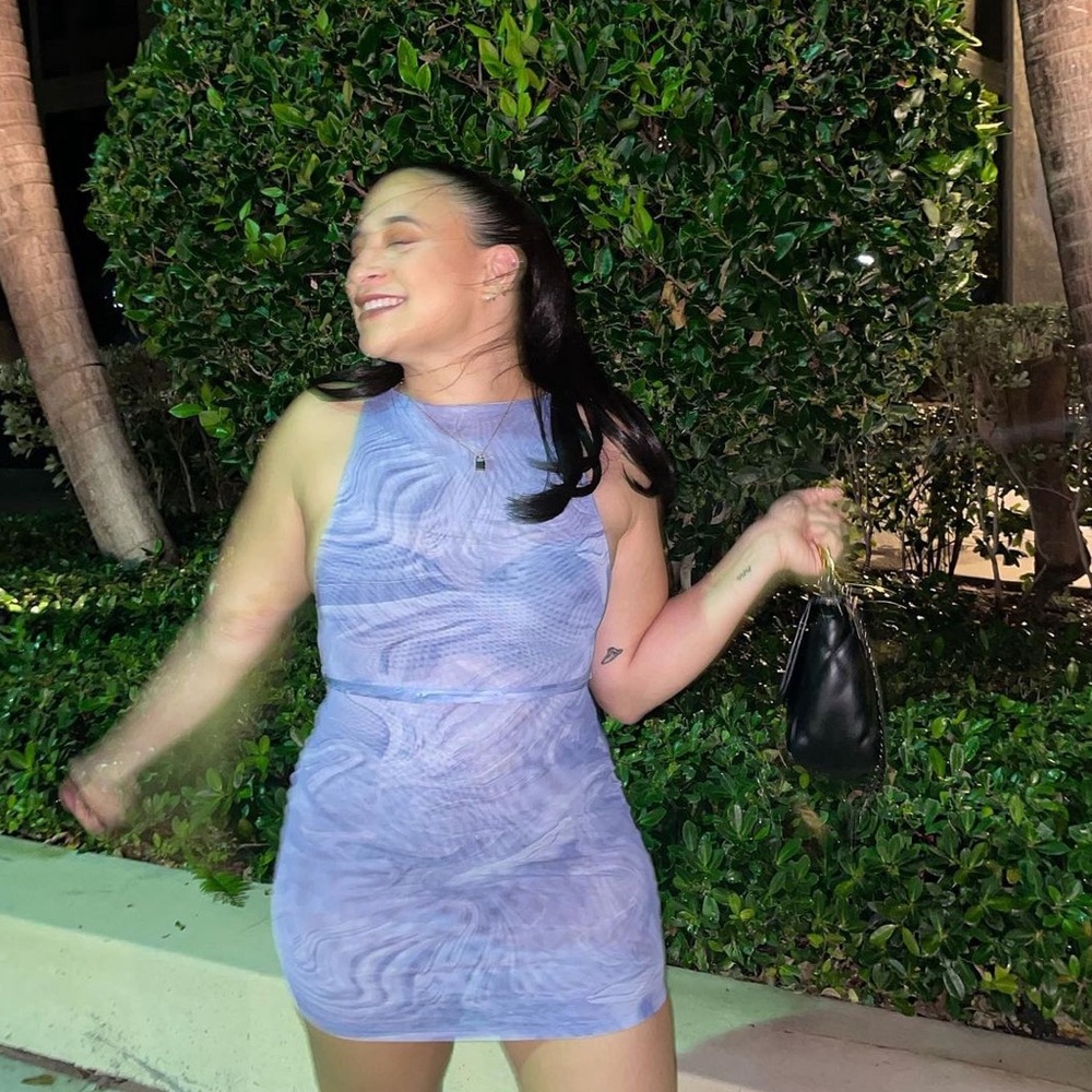 Mesh Purple dress